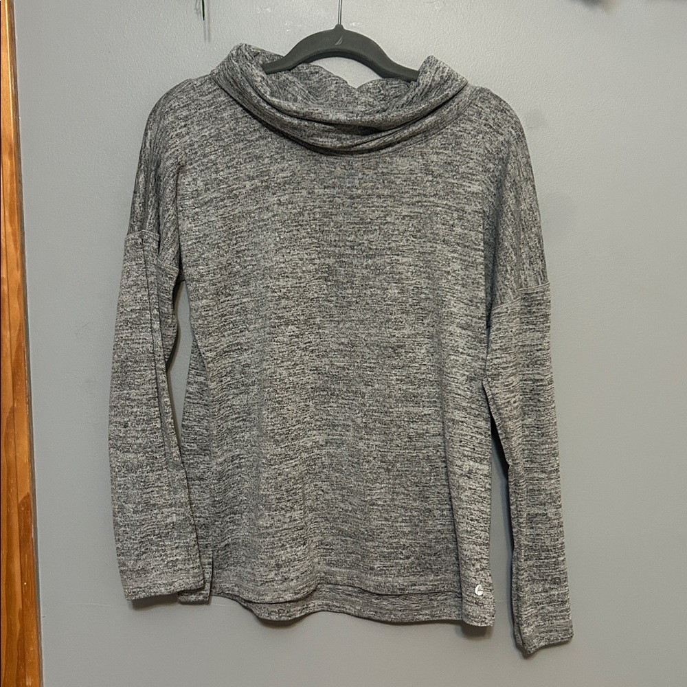 90 Degree By Reflex Heather Gray Knit Top
